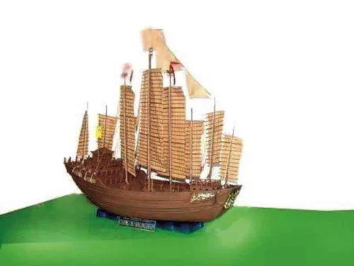 Trumpeter kínai Dschunke Chengho 1405-1430 – 1:60 hajómakett