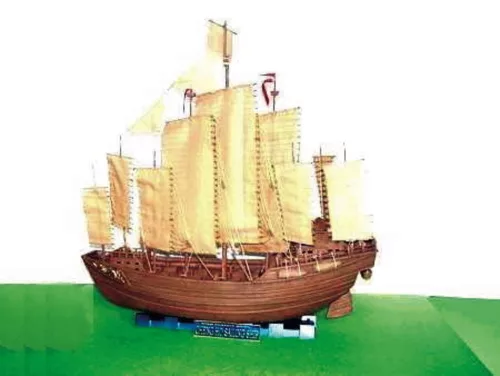 Trumpeter kínai Dschunke Chengho 1405-1430 – 1:60 hajómakett