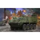 Trumpeter M1129 Stryker aknavető-hordozó + 120 mm – 1:35 tüzérségi makett