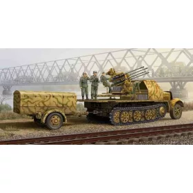   Trumpeter német 2 cm Flakvierling 38 – önjáró löveg (Sd.Kfz. 7/1 késői változat) – 1:35 légvédelmi löveg makett