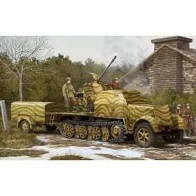   Trumpeter német 3,7 cm Flak 43 – önjáró löveg Sd.Kfz. 7/2 – 1:35 légvédelmi löveg makett