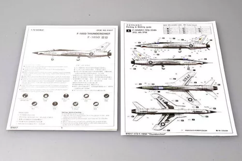 Trumpeter F-105D "Thunderchief" – 1:72 repülőgép makett
