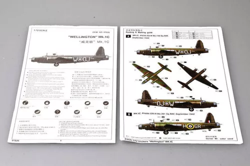 Trumpeter Wellington Mk.1C – 1:72 repülőgép makett