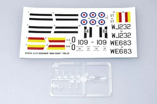 Trumpeter Hawker "Sea Fury" FB.11 – 1:72 repülőgép makett