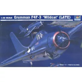   Trumpeter Grumman F4F-3 "Wildcat" (késői) – 1:32 repülőgép makett