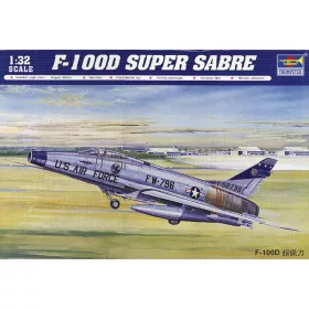   Trumpeter North American F-100D Super Sabre – 1:32 repülőgép makett