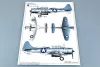 Trumpeter SBD-1/2 Dauntless amerikai haditengerészet – 1:32 repülőgép makett