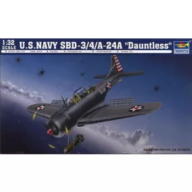   Trumpeter SBD-3/4/A-24A Dauntless amerikai haditengerészet – 1:32 repülőgép makett