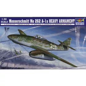   Trumpeter Messerschmitt Me 262 A-1a nehézfegyverzetű változat + R4M rakéták – 1:32 repülőgép makett