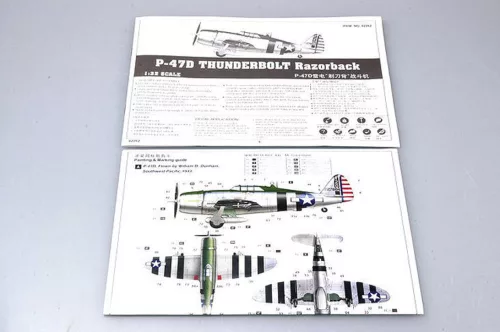 Trumpeter P-47D Razorback vadászrepülőgép – 1:32 repülőgép makett