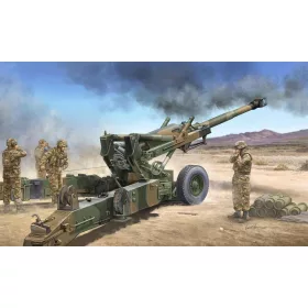   Trumpeter amerikai M198 155 mm közepes vontatott tarack – korai változat – 1:35 tüzérségi makett
