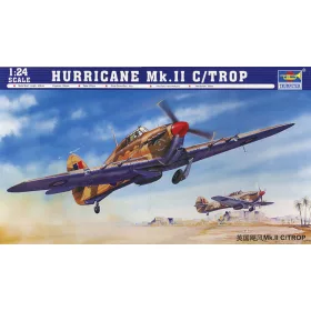   Trumpeter Hurricane MK. II C/TROP – 1:24 repülőgép makett