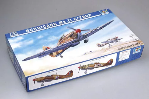 Trumpeter Hurricane MK. II C/TROP – 1:24 repülőgép makett