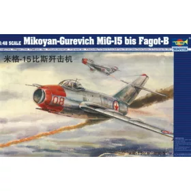 Trumpeter MiG-15 bis Fagot – 1:48 repülőgép makett