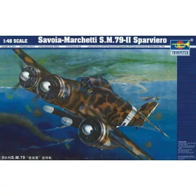   Trumpeter Savoia Marchetti SM-79 II Sparviero – 1:48 repülőgép makett