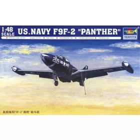   Trumpeter F9F-2 Panther – amerikai haditengerészeti változat – 1:48 repülőgép makett