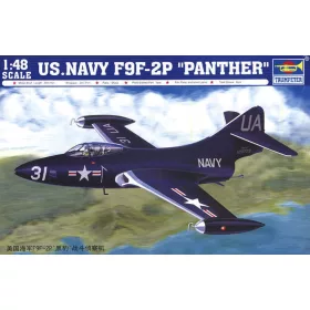   Trumpeter F9F-2P Panther – amerikai haditengerészeti változat – 1:48 repülőgép makett