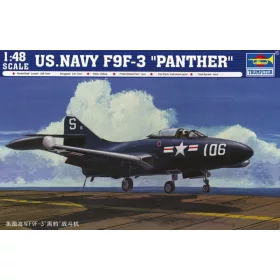   Trumpeter amerikai haditengerészet F9F-3 'Panther' – 1:48 repülőgép makett