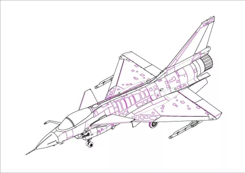 Trumpeter PLA J-10AY Vigorous Dragon-Ba Yi Aerb. T. – 1:48 repülőgép makett