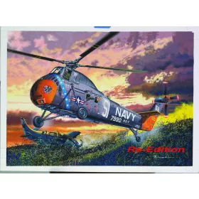   Trumpeter H-34 amerikai haditengerészet kutató-mentő változat – 1:48 helikopter makett