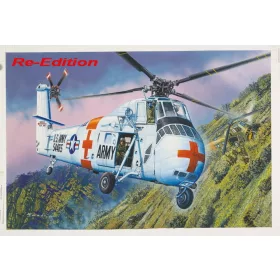   Trumpeter CH-34 amerikai hadsereg kutató-mentő változat – újrakiadás – 1:48 helikopter makett