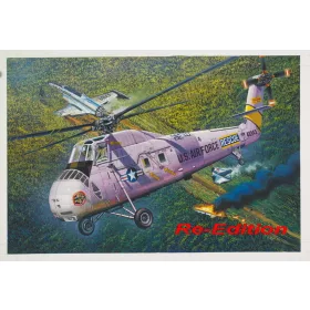   Trumpeter HH-34J USAF harci kutató-mentő változat – újrakiadás – 1:48 helikopter makett