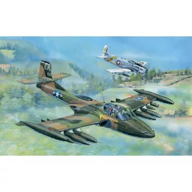   Trumpeter amerikai A-37A Dragonfly könnyű csatarepülőgép – 1:48 repülőgép makett