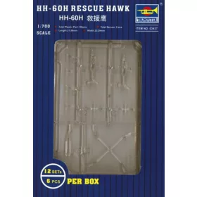   Trumpeter HH-60H kutató-mentő Hawk – 1:700 helikopter makett
