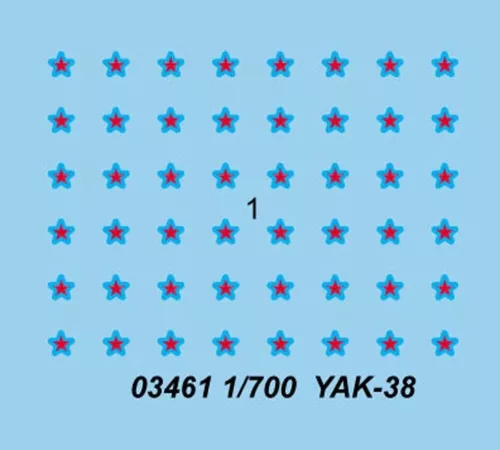 Trumpeter szovjet Yak-38 – 12 db – 1:700 repülőgép makett