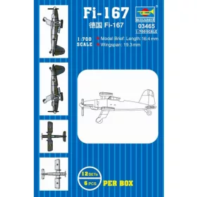 Trumpeter Fi-167 – 1:700 repülőgép makett