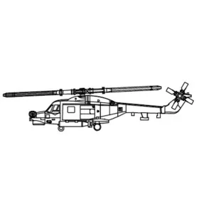   Trumpeter Westland Lynx HAS.3 – 12 db – 1:700 helikopter makett