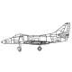 Trumpeter A-4C Sky Hawk – 1:700 repülőgép makett