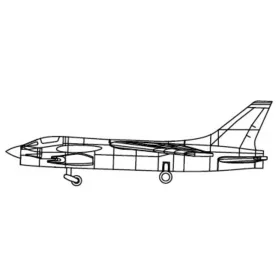 Trumpeter F-8 Crusader – 1:700 repülőgép makett