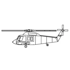 Trumpeter SH-2 Seasprite – 1:700 helikopter makett