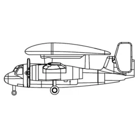 Trumpeter E-1B Tracer – 1:700 repülőgép makett