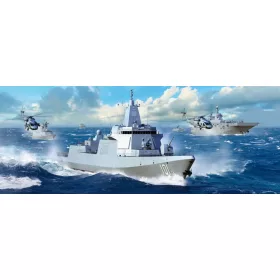   Trumpeter kínai haditengerészet Type 055 romboló – 1:200 hajómakett