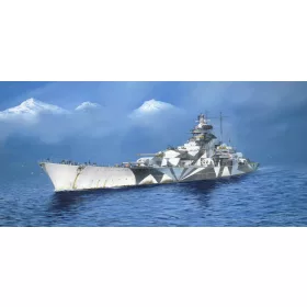 Trumpeter német Tirpitz csatahajó – 1:200 hajómakett