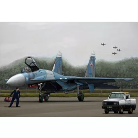   Trumpeter orosz SU-27 Flanker B – 1:144 repülőgép makett