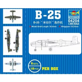 Trumpeter B-25 – 1:200 repülőgép makett