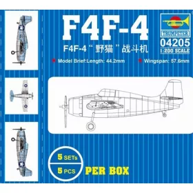 Trumpeter F4F – 1:200 repülőgép makett