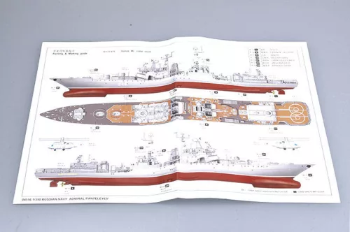 Trumpeter orosz romboló Admiral Panteleyev – 1:350 hajómakett