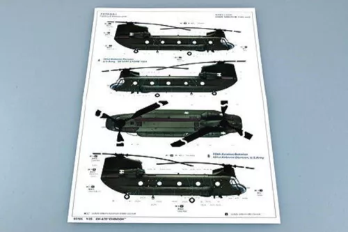 Trumpeter CH-47D Chinook – 1:35 helikopter makett