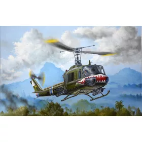   Trumpeter UH-1B Huey felfegyverzett helikopter – 1:35 helikopter makett