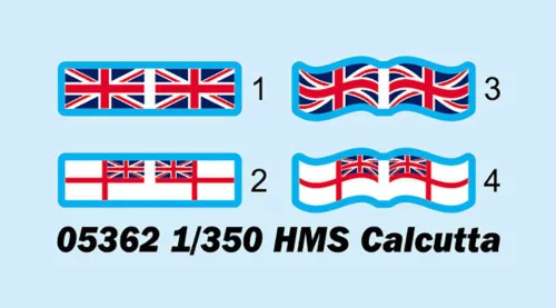 Trumpeter HMS Calcutta – 1:350 hajómakett