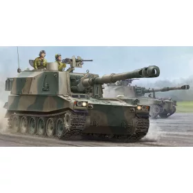   Trumpeter JGSDF Type 75 155 mm önjáró tarack – 1:35 tüzérségi makett