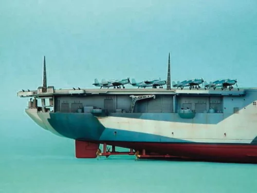 Trumpeter USS Yorktown CV-10 1944 – 1:350 repülőgép-hordozó makett