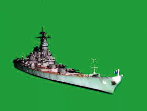 Trumpeter csatahajó USS Iowa BB-61 1984 – 1:700 hajómakett