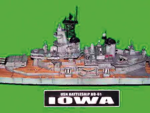 Trumpeter csatahajó USS Iowa BB-61 1984 – 1:700 hajómakett