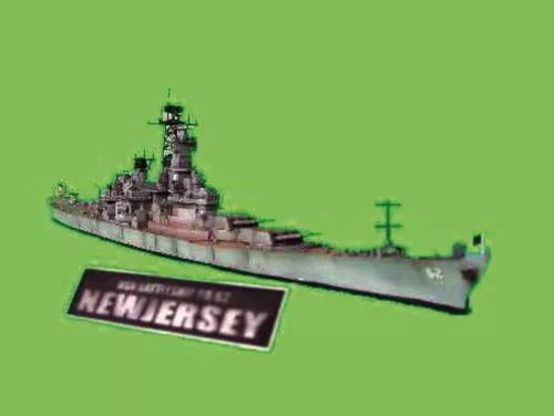 Trumpeter csatahajó USS New Jersey BB-62 1983 – 1:700 hajómakett