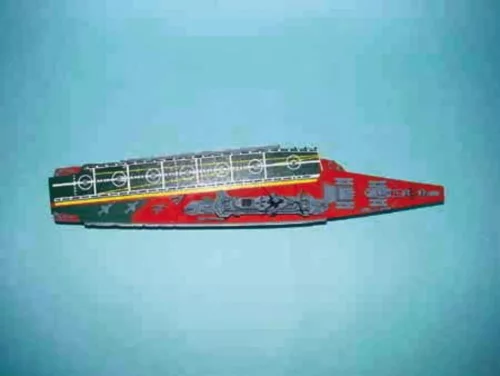 Trumpeter szovjet Minsk – 1:700 repülőgép-hordozó makett